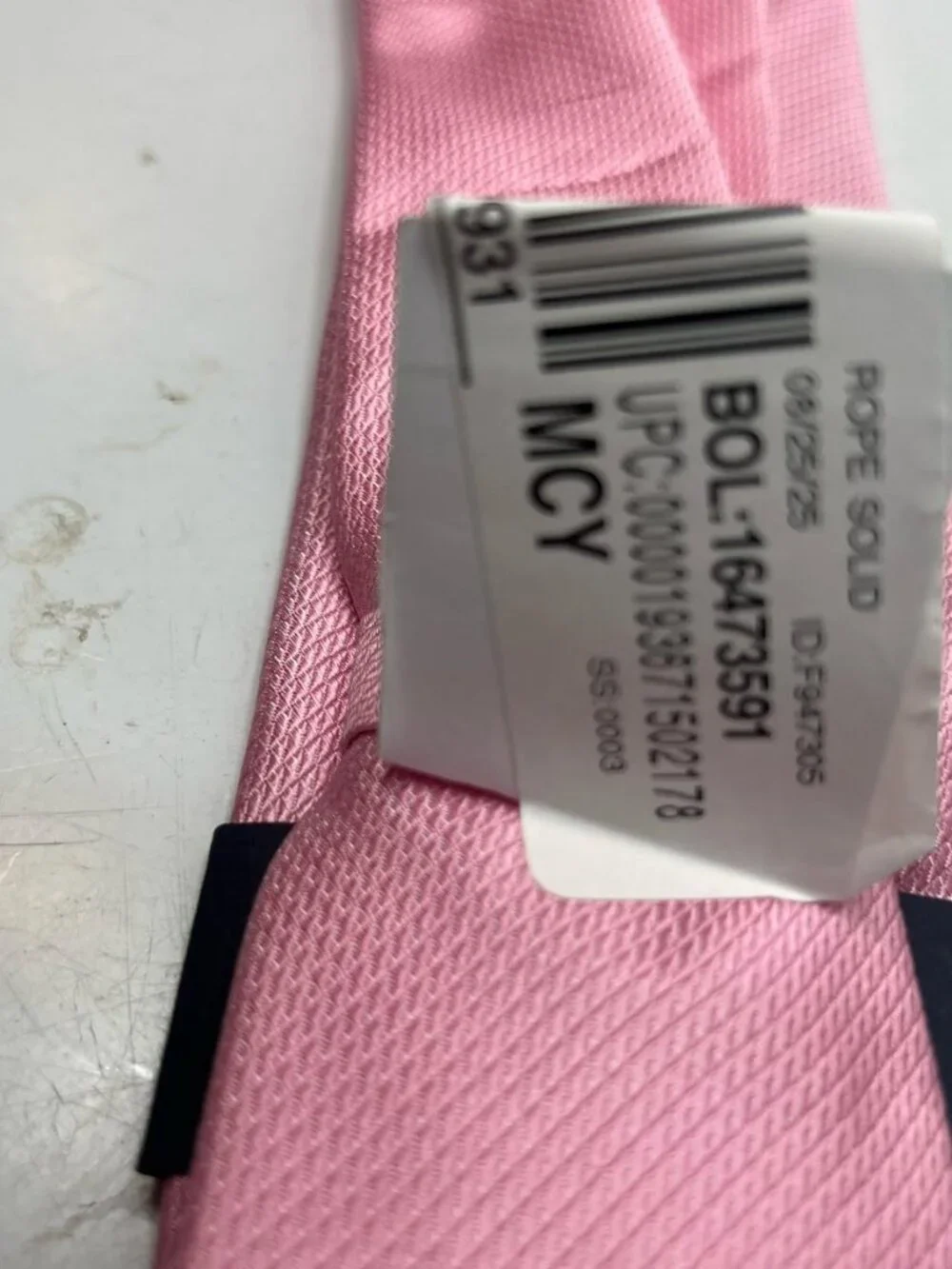 Tommy Hilfiger Necktie Boys Shiny Pink Polyester Skinny Slim Casual Party Formal
